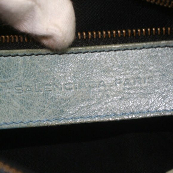 Auth Balenciaga The Day Hand Bag Green #20220B10 - Picture 7 of 9